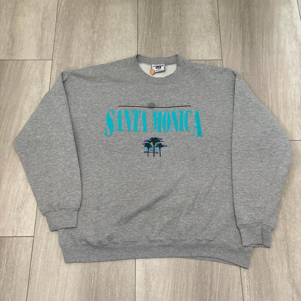 Vintage 90s Santa Monica California Sweatshirt Lee Size XL